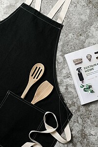 Kuchyňská zástěra, černá