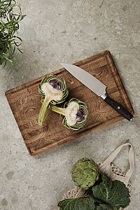 Kuchyňský nůž 21cm z RCS recyklované oceli, hnědá