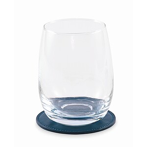 Kulatý podtácek z PU, tmavě námořní modrá