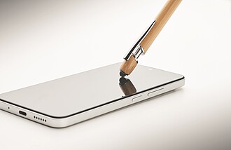 Kuličkové pero z bambusu, světle hnědá