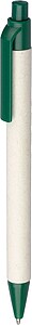 Kuličkové pero z mléčného kartonu, zelená