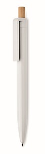 Kuličkové pero z recyklovaného ABS, bílá