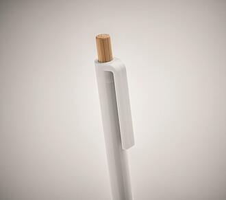 Kuličkové pero z recyklovaného ABS, bílá