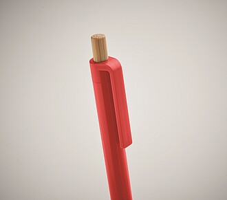 Kuličkové pero z recyklovaného ABS, červená