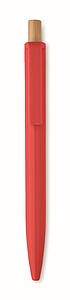 Kuličkové pero z recyklovaného ABS, červená