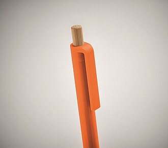 Kuličkové pero z recyklovaného ABS, oranžová