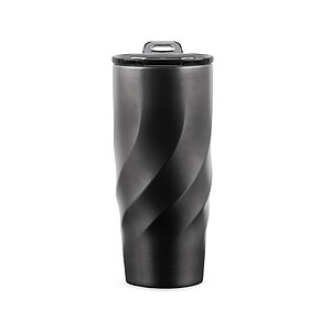 KUMKOY Cestovní XL termohrnek BrandCharger, 500 ml, gunmetal - ekologické reklamní předměty