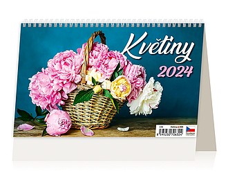 Květiny 2026, stolní kalendář - reklamní kalendáře