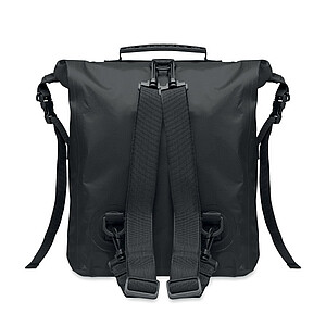 LAGIR Voděodolný rolovací batoh z recyklovaného 210D polyesteru, černá