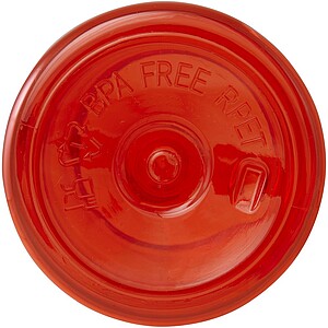 Láhev na pití vyrobená z recyklovaného plastu, 500ml, červená