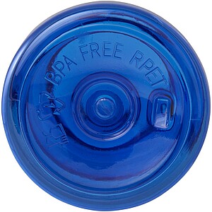 Láhev na pití vyrobená z recyklovaného plastu, 500ml, modrá