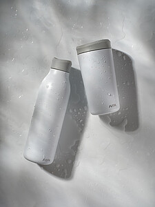 Láhev na vodu 600ml z nerezové oceli, bílá