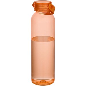 Láhev na vodu z recyklovaného plastu 630ml , oranžová