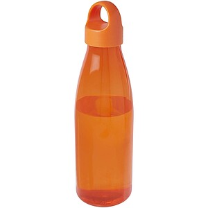 Láhev na vodu z recyklovaného plastu 800 ml, oranžová
