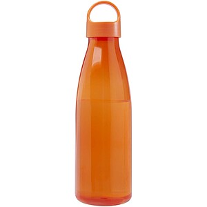Láhev na vodu z recyklovaného plastu 800 ml, oranžová
