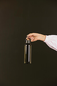 Láhev na vodu z RPET 550 ml, vojenská zelená