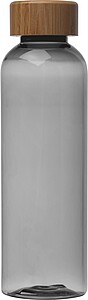 Láhev s bambusovým víčkem 500 ml, antracitová