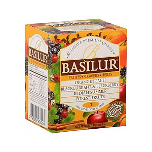 LASUR Výběr porcovaných čajů Basilur Fruit Infusions Assorted Vol.I. 10x1,8g - reklamní předměty