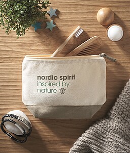 LAUPA Kosmetická bavlněná taštička, béžová