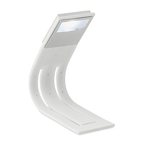 LED lampička na čtení s ohebným tělem pro snadné přizpůsobení úhlu, bílá