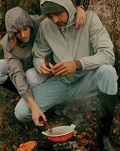 Lehká bunda z recyklovaného polyesteru, světle zelená, L