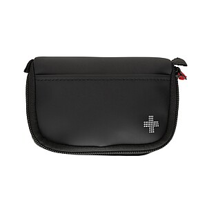 Lékárnička poštovní velikosti z RCS recyklovaného PU nubuku, černá