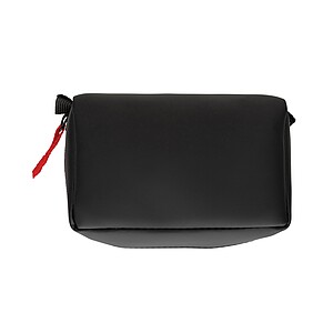 Lékárnička poštovní velikosti z RCS recyklovaného PU nubuku, černá