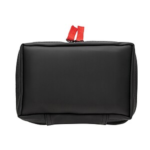 Lékárnička z RCS recyklovanéhoho PU nubuku, černá