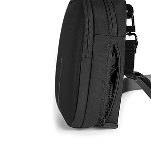 LISSORA Sportovní crossbody taška k nošení 3 způsoby, černá