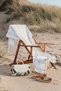 Lístečková pikniková deka 150x200cm, zelená