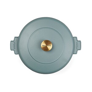 Litinový hrnec 2,5l, modrá