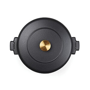 Litinový hrnec 5,5l, černá