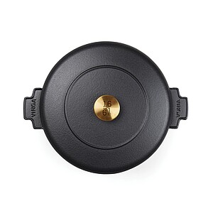 Litinový hrnec 5,5l, černá