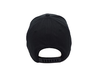 LUGARO Stylová šestipanelová kšiltovka s ozdobnou šňůrkou, černá