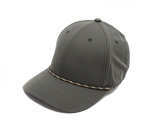 LUGARO Stylová šestipanelová kšiltovka s ozdobnou šňůrkou, tm. vojenská zelená - reklamní předměty