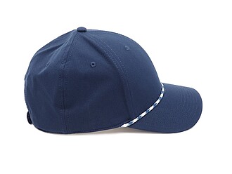 LUGARO Stylová šestipanelová kšiltovka s ozdobnou šňůrkou, tmavě modrá