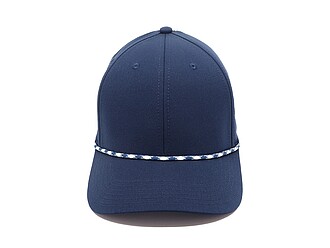 LUGARO Stylová šestipanelová kšiltovka s ozdobnou šňůrkou, tmavě modrá