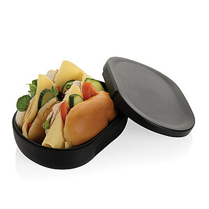 Lunchbox z recyklovaného plastu, černý