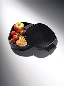 Lunchbox z recyklovaného plastu, černý