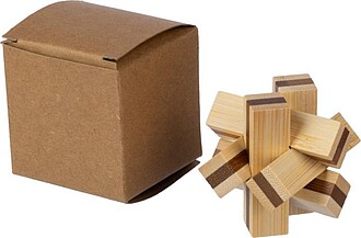 MADERA Dřevěný hlavolam, hnědá - reklamní předměty