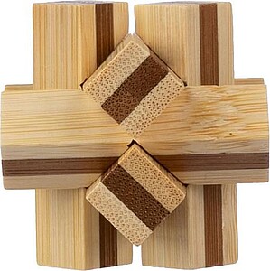 MADERA Dřevěný hlavolam, hnědá