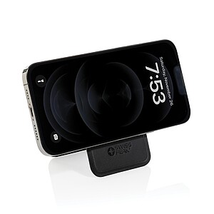 Magnetická peněženka na telefon Magstand RCS z recyklovaného PU, černá