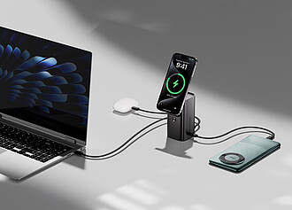 Magnetická powerbanka 15 000mAh 100W Urban Vitamin, šedá