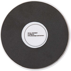 Magnetický držák na telefon z recyklovaného plastu s kroužkovým stojánkem, bílá