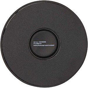 Magnetický držák na telefon z recyklovaného plastu s kroužkovým stojánkem, černá