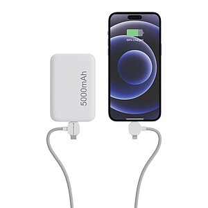 Magnetický kabel Urban Vitamin Stockton 65W z rec. TPE/PET, bílá