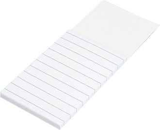 Magnetický zápisník na lednici, bílá - reklamní bloky