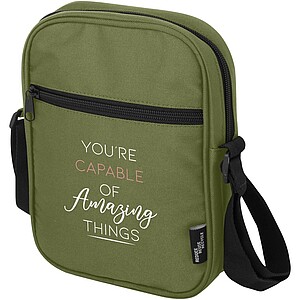 Malá taška přes rameno z recyklovaného polyesteru, khaki