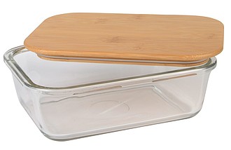MANA Skleněný lunchbox s bambusovým víčkem, 1060ml ekologické předměty