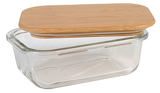 MANA Skleněný lunchbox s bambusovým víčkem, 350ml ekologické předměty